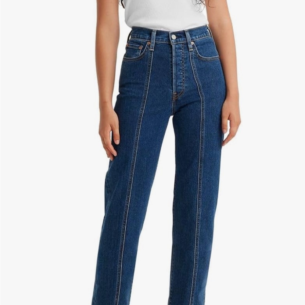 Levi Ribcage Straight Ankle Jeans